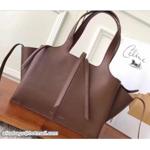 Buy Discount Celine Small Tri-Fold Shoulder Bag Brown 81318