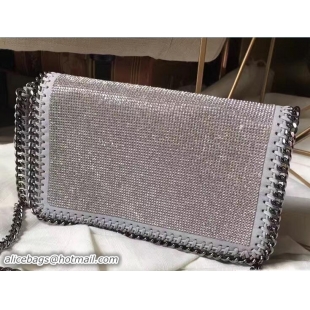 Purchase Stella McCartney Falabella Crystal Stones Cross Body Bag 92809 Gray 2017