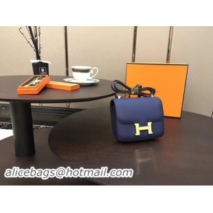 New Style Hermes Constance Bag Original Calfskin Leather H9910 Blue