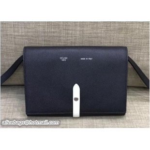 Pretty Style Celine Clutch On Strap 109013 Black/Creamy