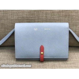 Trendy Design Celine Clutch On Strap 109013 Baby Blue/Red