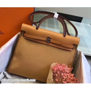 Expensive Hermes Canvas And Leather Her bag Zip 31 Bag 12011 Khaki