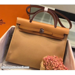 Discount Hermes Canvas And Leather Her Bag Zip 31 Bag 12011 Beige/Khaki