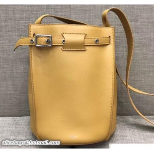 Best Product Celine Big Bag Bucket With Long Strap 183343 Yellow 2017