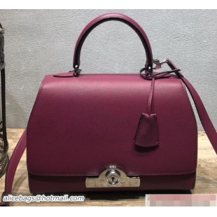 Fashion Moynat Petite Réjane Bag in Epsom Leather N12011 Antiqued Rose 2018