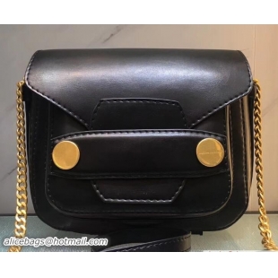 Fashion Stella McCartney Stella Popper Shoulder Large Faux-leather Bag S12030 Black 2018