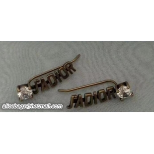 Most Popular Dior J'adior Earrings In Aged Gold-Tone Finish Metal And Gray Crystals 420142