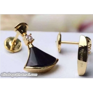 Grade Bvlgari Earrings Black/Gold 421061