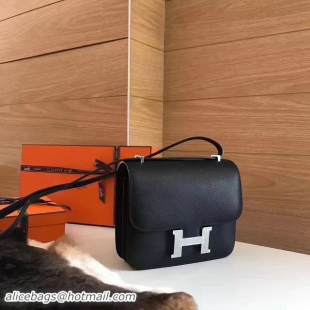 Top Grade Hermes Constance Bag Original Epsom Leather H9912 Black