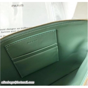 Grade Quality Celine Clutch Pouch Bag Light Green and PVC Transparent Plastic Shopping Bag 62023 2018