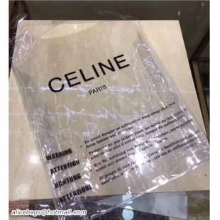 Hot Style Celine PVC Transparent Plastic Shopping Bag Runway 62011 2018