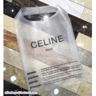 Best Grade Celine PVC Dull Polish Transparent Plastic Shopping Bag Runway 62012 2018