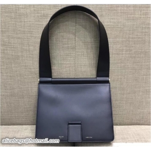 Sophisticated Celine Satinated Natural Calfskin Small Tab Bag 183083 Black 2018