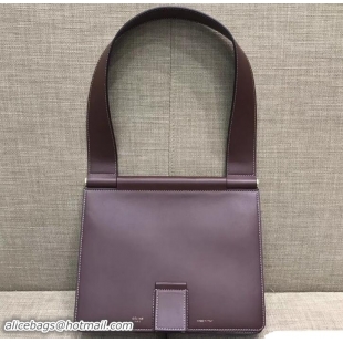 Low Cost Celine Satinated Natural Calfskin Small Tab Bag 183083 Burgundy 2018