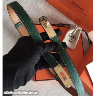 Low Cost Hermes Width 20mm Epsom Calfskin Kelly Belt 706022 Green/Gold