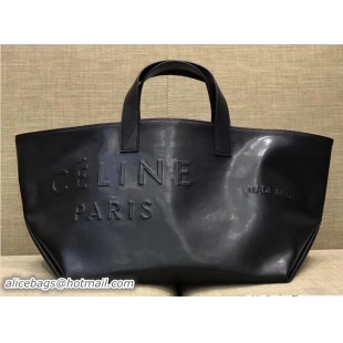 Expensive Celine Logo Made In Small Tote Bag in Black Leather C80202 2018