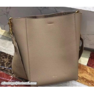 Unique Discount Celine Sangle Small Bucket Bag In Soft Grained Calfskin 111802 Dune