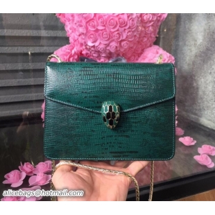 Best Price Bvlgari Serpenti Forever in Lizard Embossed Leather 286538 Green