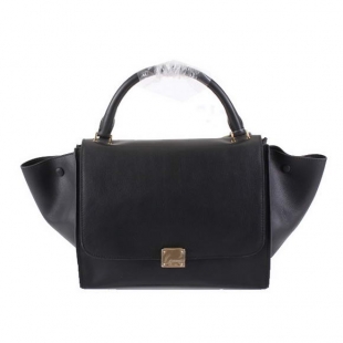 Celine Trapeze Oxhide Bags Black