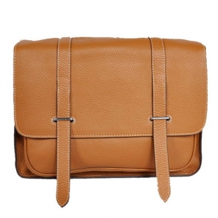 Hermes Steve 32CM Mens Bag Clemence Camel