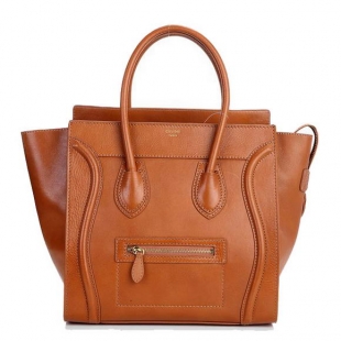 Celine Luggage Medium 1163984LBN in Original Leather Tan