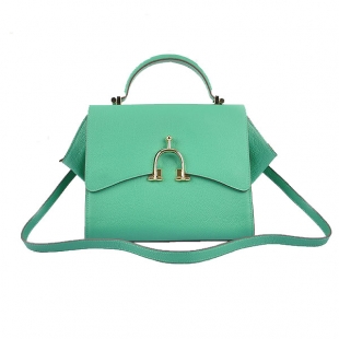 Newest Hermes 2012 Calf Leather Mini Top Handle Bag Aquamarine