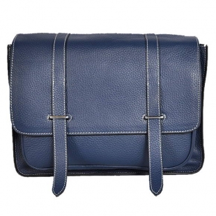 Hermes Steve 32CM Mens Bag Clemence Dark Blue