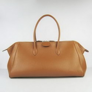 Hermes Jumbo Paris Bombay Bag Light Coffee