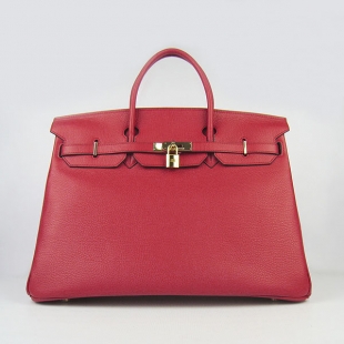 Hermes Birkin 40CM Togo Bag Red 6099 Gold