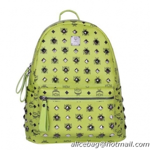 MCM Stark Studded Medium Backpack MC2089 Green