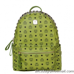 MCM Medium Top Studs Backpack MC4232 Green