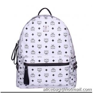 MCM Medium Stark Backpack MC2446 White