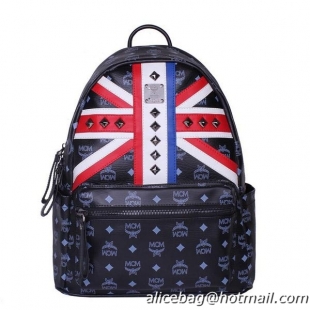 MCM Medium Flag of UK Backpack MC5173 Black