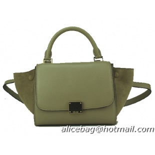 Celine Nano Trapeze Bag Nubuck Leather C88038 Brownness