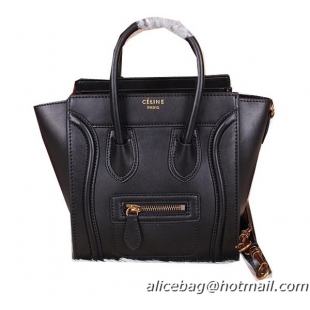 Celine Luggage Nano Bag Ferrari Leather CL3308S Black