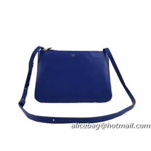 Celine Trio Original Leather Shoulder Bag C98318 Blue