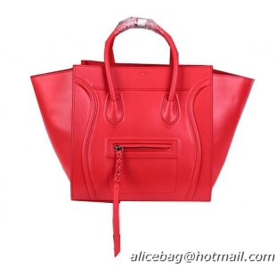 Celine Luggage Phantom Shopper Bags Ferrari Leather CL3341 Red