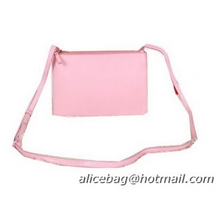 Celine Trio Calfskin Leather Shoulder Bag C27002 Pink