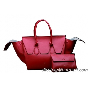 Celine Tie Nano Top Handle Bag Original Leather C3052 Red