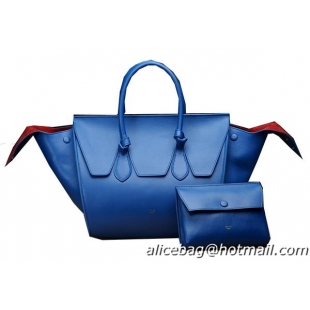 Celine Tie Nano Top Handle Bag Original Leather C3052 Blue