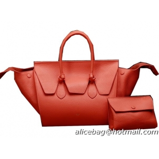 Celine Tie Nano Top Handle Bag Original Leather C3052 Orange