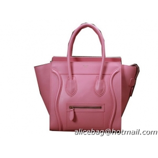 Celine Luggage Mini Boston Tote Bags Original Leather 3308 Pink