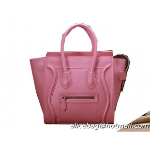 Celine Luggage Micro Boston Bag Original Leather 3307 Pink