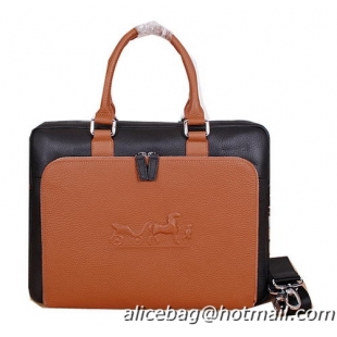 Hermes Briefcase Original Calf Leather H3005 Black