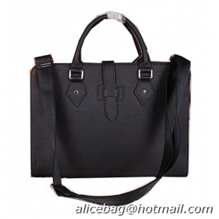 Hermes Briefcase Original Calf Leather H3308 Black