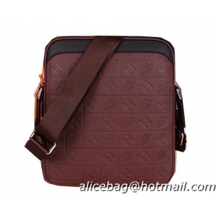 Hermes Messenger Bag Original Leather H66164 Burgundy