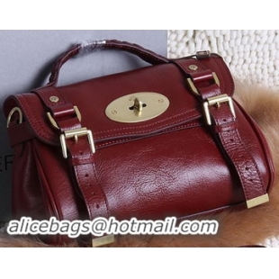 Mulberry Small Alexa Bayswater Bags Calfskin Leather 7539S Burgundy