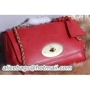 Mulberry Lily Small Grain Leather Evening Bag 7779S Red