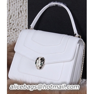 BVLGARI Serpenti Forever Bag Original Leather BG8977 White