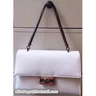 BVLGARI Flap Shoulder Bag Original Leather BG5978 OffWhite